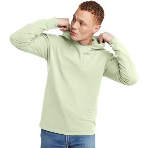 Hanes Mens Originals Hooded Long-Sleeve T-Shirt For Men, Men'S T-Shirt Hoodie, Vintage Washed, Cotton Tee