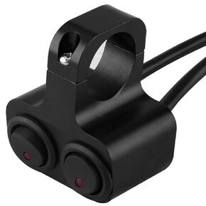 Switch para Moto, Handlebar Control Switch, CNC Aluminum Alloy Motorcycle 1inch 25mm 1 inch Handlebar Headlight Spotlight Dual Switch