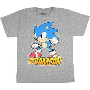 Sonic The Hedgehog #GameOn Sega Video Game Boys T-Shirt