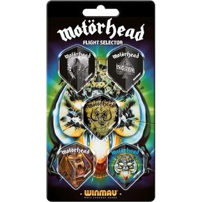 WINMAU Motorhead Darts Flight Selector - 5 sets per card (15 dart flights in total), 1214796