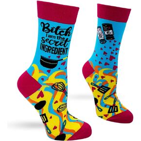 B-tch I Am the Secret Ingredient Women's Funny Crew Socks