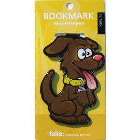 Dog Bookmarks (Clip-over-the-page) Set of 2 - Assorted colors