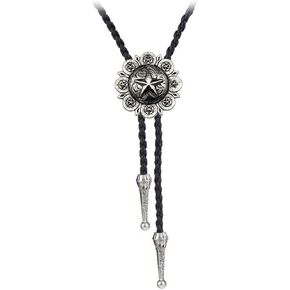 BRBAM Western Cowboy Texas Style Vintage Bolo Tie Fashion Texas Map and Lone Star Leather Bolo Tie Necktie Necklace