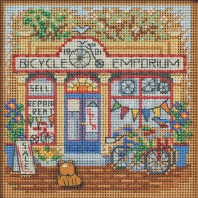 Mill Hill Bicycle Emporium Beaded Counted Cross Stitch Kit Buttons & Beads 2024 Spring Series MH142412