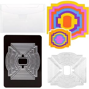 Die Cuts for Card Making by Yoseng,Bookmark Metal Cutting Dies DIY Craft Metal Stencils Scrapbooking Paper Craft Background Tool and Thin Banner Cutting Die with Storage Tools