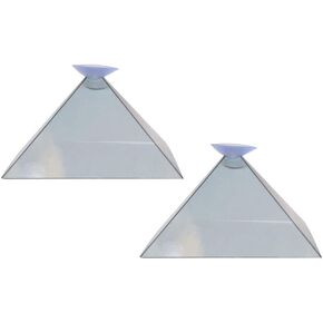 Arinda 3D Hologram Pyramid Display Projector Video Stand Portable for Smart Mobile Phone