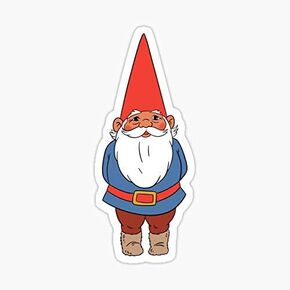 David The Gnome Sticker - Sticker Graphic - Auto, Wall, Laptop, Cell, Truck Sticker for Windows, Cars, Trucks in Saudi Arabia