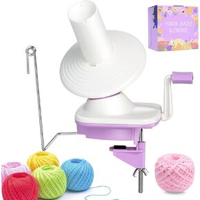 لفافة الغزل، لفافة كرة الغزل، لفافة كرة الغزل التي تعمل يدويًا، لفافة كعكة الغزل، لفافة كرة مخروطية من الصوف اليدوية مع لفة صوف مجانية 50 جم in Kuwait