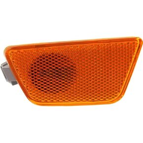 Front Left Driver Side Bumper Mounted Reflector Corner Signal Side Marker Light Lamp Replacement For 2011-2016 Chevrolet Cruze Amber Lens GM2550198 42334144