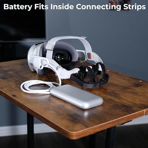 مجموعة البطاريات العالمية - مشابك حامل البطارية لتركيب بنك طاقة البطارية على حزام الرأس لجهاز Vision Pro in Kuwait