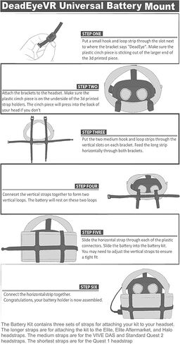 مجموعة البطاريات العالمية - مشابك حامل البطارية لتركيب بنك طاقة البطارية على حزام الرأس لجهاز Vision Pro in Kuwait