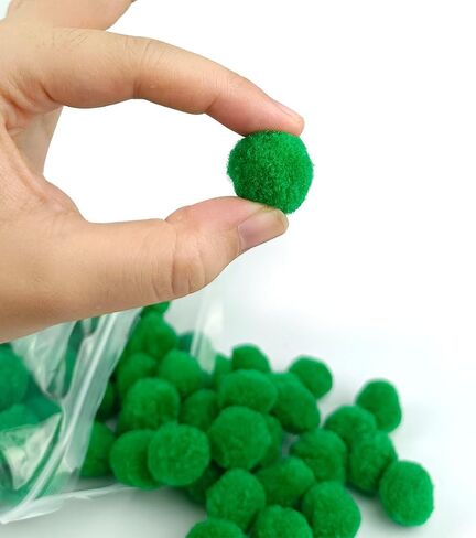 200 Pieces Pom Poms, 1 Inch Craft Pom Poms, Fuzzy Pompom Puff Balls for DIY Arts, Crafts Projects, Home Decorations (Multi-Colored) in Saudi Arabia