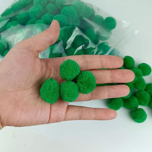 200 Pieces Pom Poms, 1 Inch Craft Pom Poms, Fuzzy Pompom Puff Balls for DIY Arts, Crafts Projects, Home Decorations (Multi-Colored) in Saudi Arabia