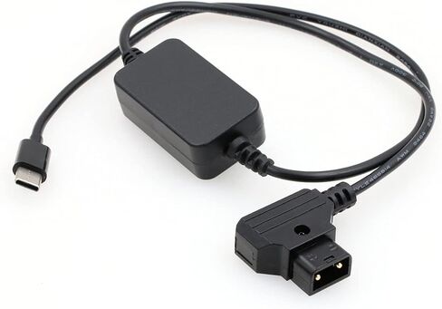 SZRMCC USB C Type-C Regulated 5V to D-tap V Mount Gold-Mount Power Cable for Sound Devices Mix Pre II Blackmagic SDI Converter (Right Angle USB C) in Saudi Arabia