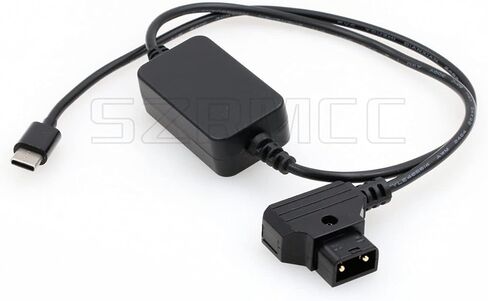 SZRMCC USB C Type-C Regulated 5V to D-tap V Mount Gold-Mount Power Cable for Sound Devices Mix Pre II Blackmagic SDI Converter (Right Angle USB C) in Saudi Arabia