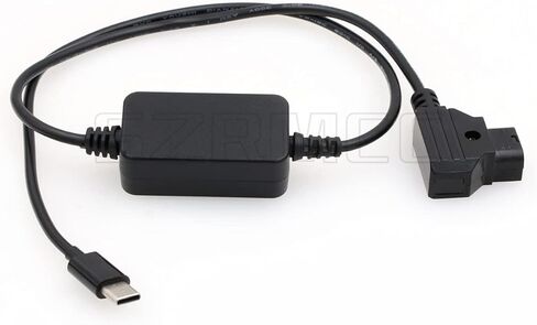 SZRMCC USB C Type-C Regulated 5V to D-tap V Mount Gold-Mount Power Cable for Sound Devices Mix Pre II Blackmagic SDI Converter (Right Angle USB C) in Saudi Arabia