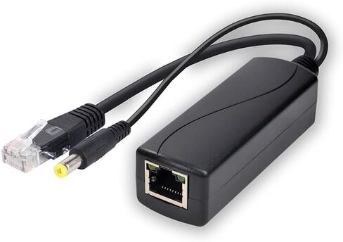 PoE Splitter 12V 2A Output, 5.5x2.1mm DC Plug Cable with IEEE 802.3af/at Adapter Computer Network Interface Devices Accessory for Security Camera in Saudi Arabia