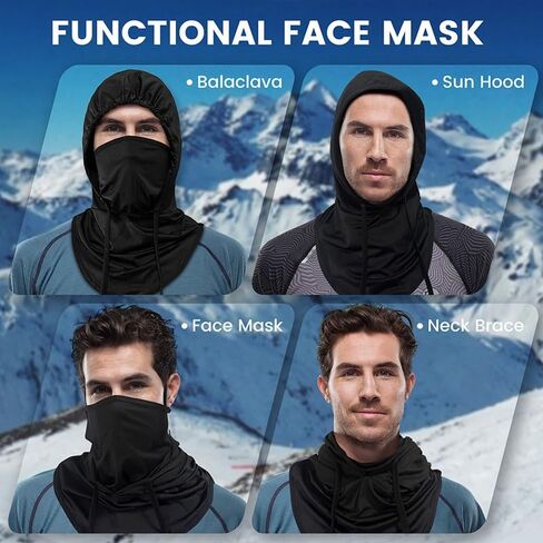 Adjustable Balaclava Face Mask, Ice Silk Design, 2-Pack Shiesty Ski Mask for Men, Women, and Kids, UV Protection Sun Hood in Saudi Arabia