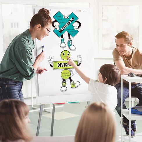 10 Pcs Math Posters Math Symbol Posters Educational Learning Poster Math Signs with 80 Adhesive Glue Points Classroom Supplies for Teachers Elementary Middle School Bulletin Board Decor in Saudi Arabia
