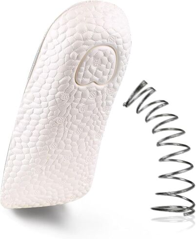 Height Increase Insoles - Enhanced Arch Support & Leg Length Discrepancy Correction, Comfortable Heel Lift Shoe Inserts, Unisex Design, 0.6 Inch Elevator Cushion, 1 Pair, Grey in Saudi Arabia