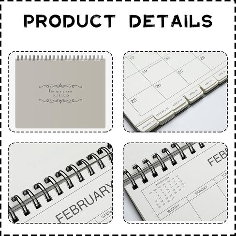 Zhanmai 5 Year Planner Calendar with Tabs 2025 to 2028 11 x 8.5 Inches 5 Year Calendar Monthly Schedule Organizer Spiral Bound(Blue) in Saudi Arabia