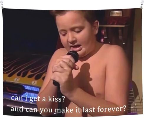 HYYCCUE Gibby Requires Coochie Small Tapestry For Bedroom College Dorm Home Decor Wall Hanging Meme Funny Tapestry 29"X37" in Saudi Arabia