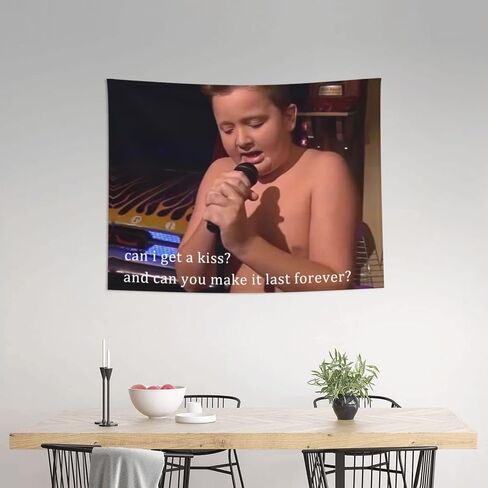 HYYCCUE Gibby Requires Coochie Small Tapestry For Bedroom College Dorm Home Decor Wall Hanging Meme Funny Tapestry 29"X37" in Saudi Arabia