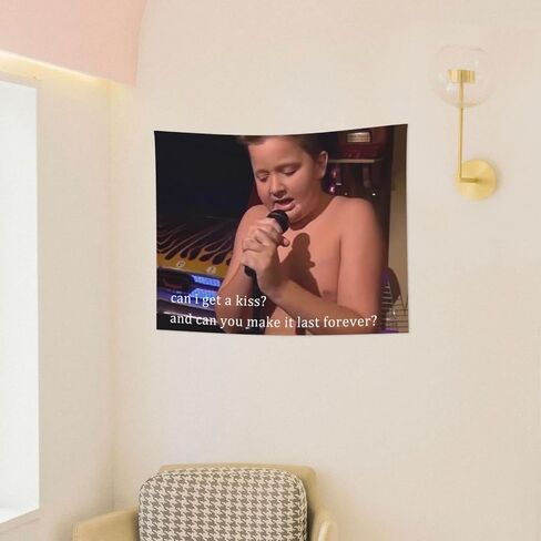 HYYCCUE Gibby Requires Coochie Small Tapestry For Bedroom College Dorm Home Decor Wall Hanging Meme Funny Tapestry 29"X37" in Saudi Arabia