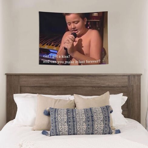 HYYCCUE Gibby Requires Coochie Small Tapestry For Bedroom College Dorm Home Decor Wall Hanging Meme Funny Tapestry 29"X37" in Saudi Arabia
