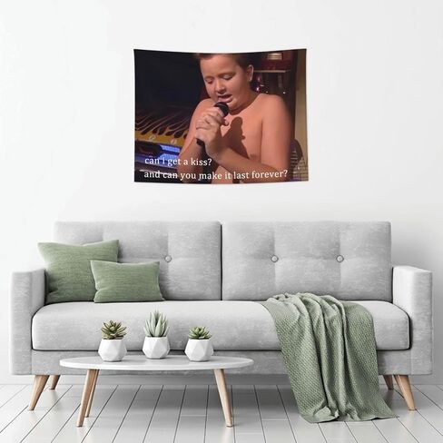 HYYCCUE Gibby Requires Coochie Small Tapestry For Bedroom College Dorm Home Decor Wall Hanging Meme Funny Tapestry 29"X37" in Saudi Arabia