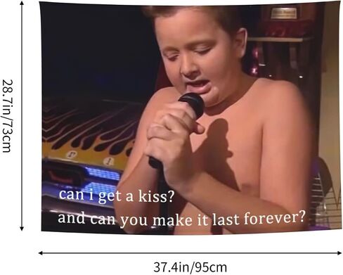 HYYCCUE Gibby Requires Coochie Small Tapestry For Bedroom College Dorm Home Decor Wall Hanging Meme Funny Tapestry 29"X37" in Saudi Arabia