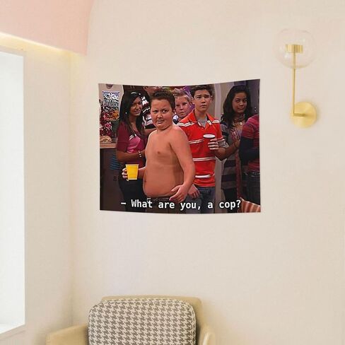 HYYCCUE Gibby Requires Coochie Small Tapestry For Bedroom College Dorm Home Decor Wall Hanging Meme Funny Tapestry 29"X37" in Saudi Arabia