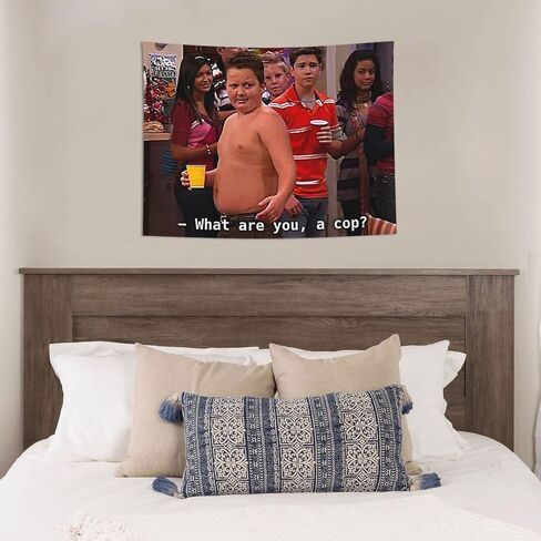 HYYCCUE Gibby Requires Coochie Small Tapestry For Bedroom College Dorm Home Decor Wall Hanging Meme Funny Tapestry 29"X37" in Saudi Arabia