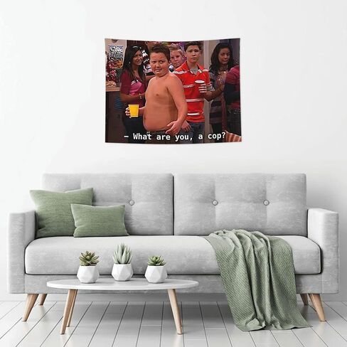 HYYCCUE Gibby Requires Coochie Small Tapestry For Bedroom College Dorm Home Decor Wall Hanging Meme Funny Tapestry 29"X37" in Saudi Arabia
