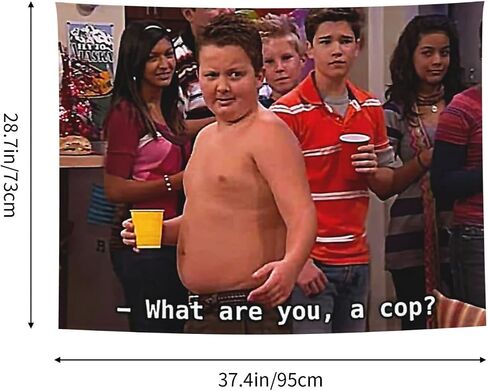 HYYCCUE Gibby Requires Coochie Small Tapestry For Bedroom College Dorm Home Decor Wall Hanging Meme Funny Tapestry 29"X37" in Saudi Arabia