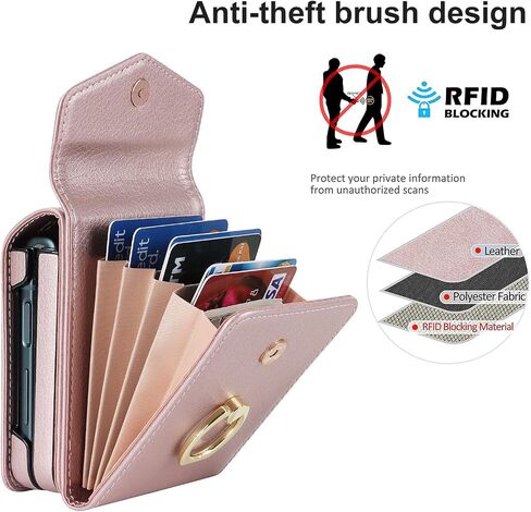 حافظة هاتف Asuwish لهاتف Samsung Galaxy Z Flip 3 5G 2021 مع حلقة حجب RFID وحزام معصم وحامل بطاقة الائتمان وإكسسوارات الخلايا الجلدية ZFlip3 Z3 Flip3 3Z للنساء والرجال أرجواني in Kuwait