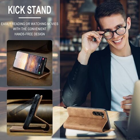 SINIANL Samsung Galaxy S24 Case Wallet, Galaxy S24 Leather Case, Wallet Case Book Folding Flip Case with Kickstand Card Holders Slots Protective Cover for Galaxy S24 Black in Saudi Arabia