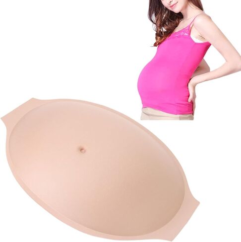 HURRISE Fake Pregnant Belly, Fake Padded Pregnancy, Film Props TV Series Props Spoof Costume Cosplay, Breathable Lightweight Pregnant Tummy for Props Costumes Cosplay Pregnant Women 1-5 Months Old in Saudi Arabia