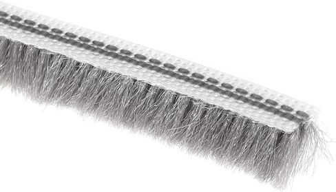 فرشاة uxcell لتقشير الطقس، 5 متر/16.4 قدم، شريط عازل لفتحة البطاقة، فرشاة مطاطية لشريط السير الوقائي لنافذة الباب، 6 × 6 مم/عرض × ارتفاع in Kuwait