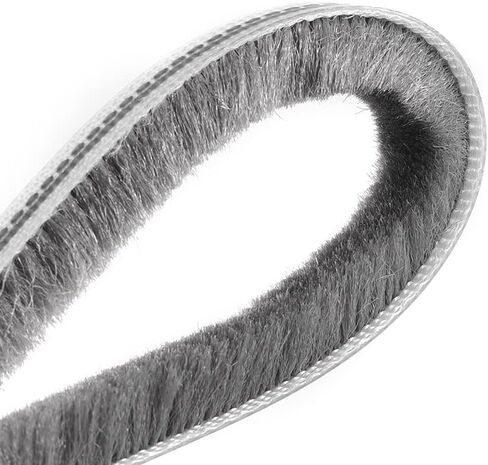 فرشاة uxcell لتقشير الطقس، 5 متر/16.4 قدم، شريط عازل لفتحة البطاقة، فرشاة مطاطية لشريط السير الوقائي لنافذة الباب، 6 × 6 مم/عرض × ارتفاع in Kuwait