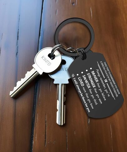 Drive Safe Keychain - I Love You Gifts from Mother - Christmas, Birthday Gift for Son Daughter in Kuwait
