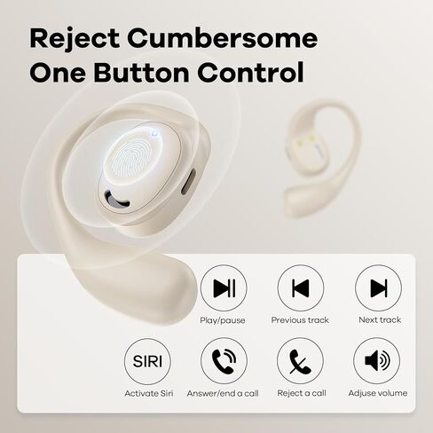 Open Ear Headphones - Airflow Pro Bluetooth 5.3 Earbud Wireless Earphones Headset for Running and Outdoor Activities with Immersive Sound(Black) in Saudi Arabia