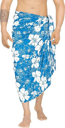 LA LEELA Men's Sarong Bath Swim Pareo Aloha Wrap in Kuwait
