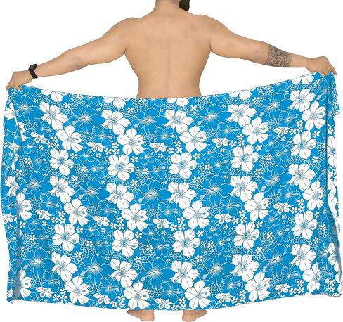 LA LEELA Men's Sarong Bath Swim Pareo Aloha Wrap in Kuwait