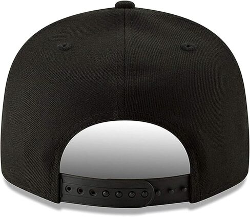 قبعة New Era NFL 9FIFTY باللون الأسود على الأسود قابلة للتعديل مقاس واحد يناسب الجميع (الولايات المتحدة، ألفا، مقاس واحد، نيويورك جاينتس) in Kuwait