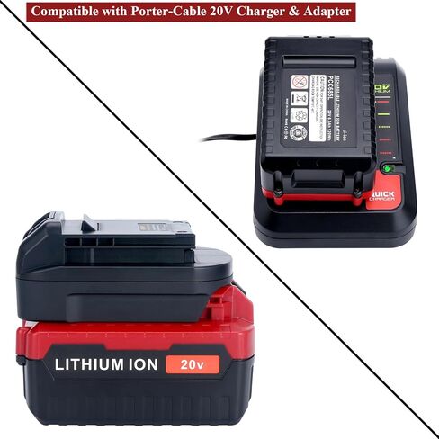 Lasica متوافق مع كابل بورتر 20 فولت 6.0 أمبير استبدال بطارية ليثيوم لبطارية كابل بورتر PCC685L PCC680L PCC681L PCC682L PCC685LP 20 فولت ماكس أدوات الحفر/التأثير، حزم بطاريات، 2 حزمة in Kuwait