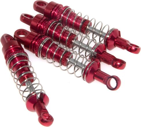 Shock Absorber Compatible with MN78 MN-78 1/12 RC Car Aluminum Alloy Full Metal Upgrade Part Accessory 4Pcs(Red) in Saudi Arabia