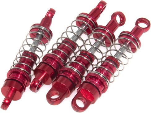 Shock Absorber Compatible with MN78 MN-78 1/12 RC Car Aluminum Alloy Full Metal Upgrade Part Accessory 4Pcs(Red) in Saudi Arabia