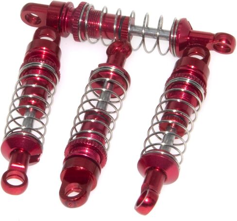 Shock Absorber Compatible with MN78 MN-78 1/12 RC Car Aluminum Alloy Full Metal Upgrade Part Accessory 4Pcs(Red) in Saudi Arabia