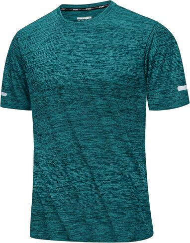 MAGCOMSEN Men's Workout T-Shirts Quick Dry Athletic Moisture Wicking Performance Shirt for Running Gym in Kuwait